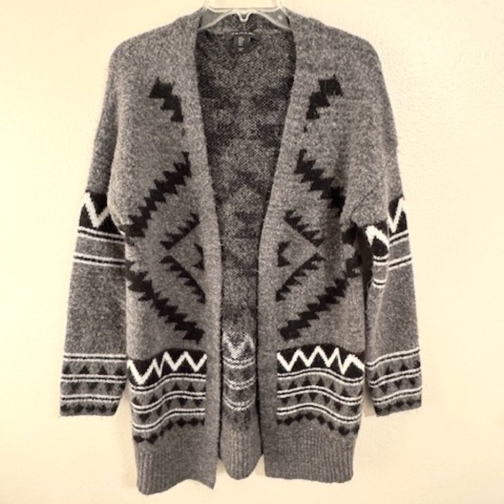 Women's Aztec Style Cardigan Sweater - Small